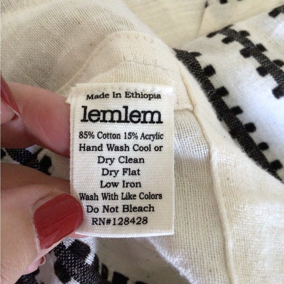 Lemlem long sleeve v neck shirt - Picture 3 of 6